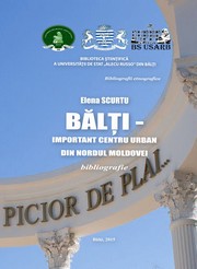 coperta carte Balti important centru urban din nordul Moldovei