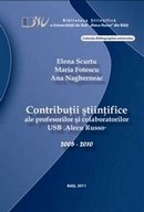 coperta cărţii Contribuţii ştiinţifice ale profesorilor şi colaboratorilor USB