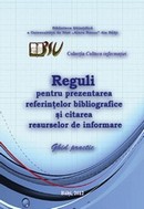 coperta cărţii Reguli pentru prezentarea referinţelor bibliografice